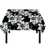 Lily Floral Pattern Print Tablecloth