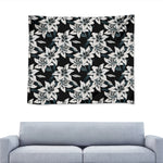 Lily Floral Pattern Print Tapestry