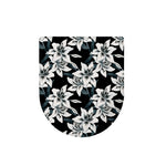 Lily Floral Pattern Print Toilet Lid Cover