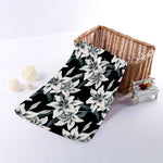 Lily Floral Pattern Print Towel