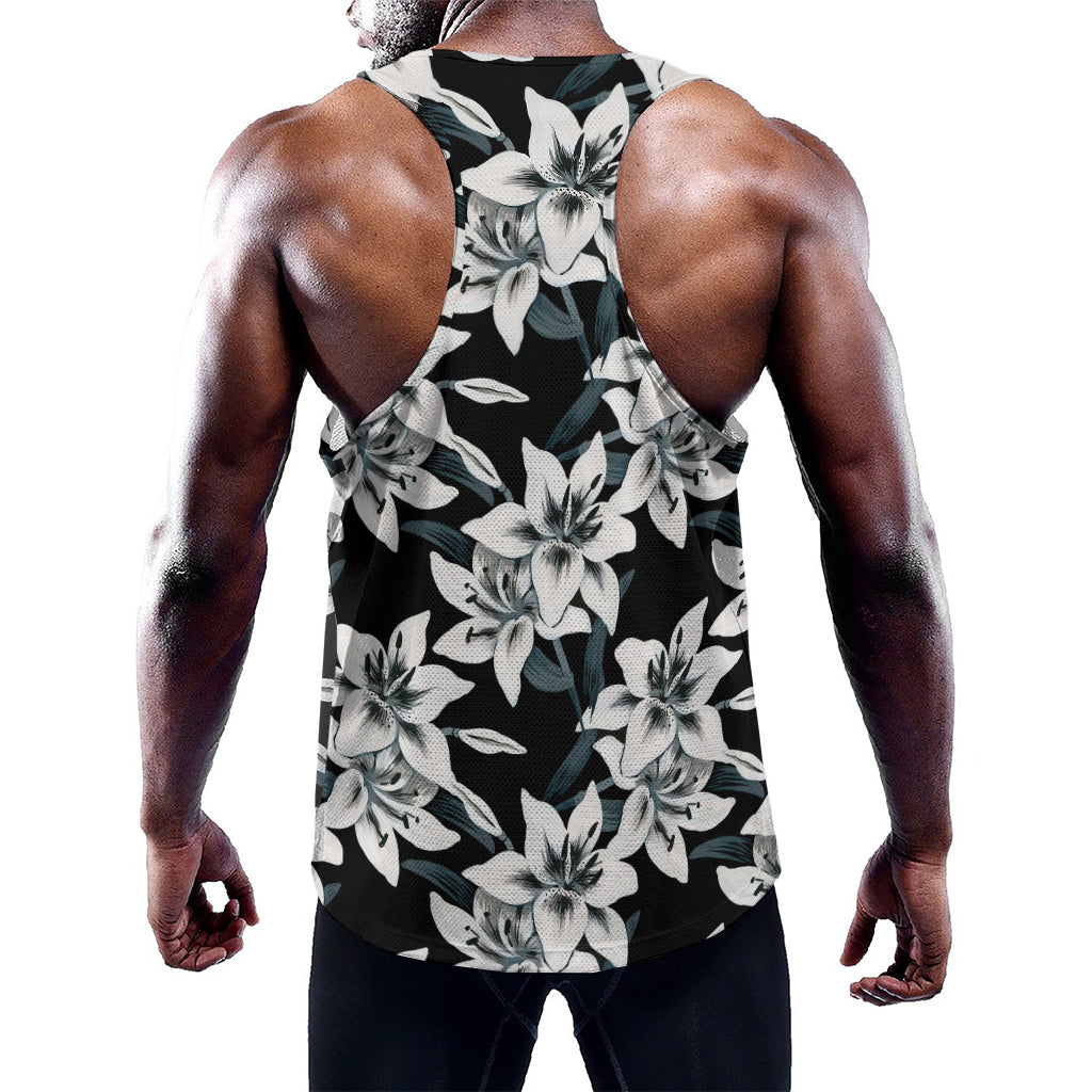 Lily Floral Pattern Print Training Tank Top