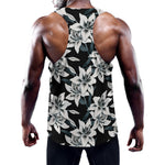 Lily Floral Pattern Print Training Tank Top