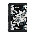 Lily Floral Pattern Print Trifold Wallet