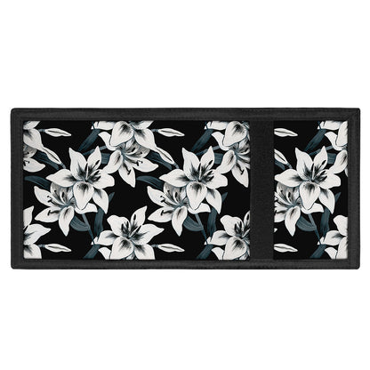 Lily Floral Pattern Print Trifold Wallet