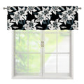 Lily Floral Pattern Print Window Valance