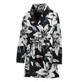 Lily Floral Pattern Print Women's Bathrobe