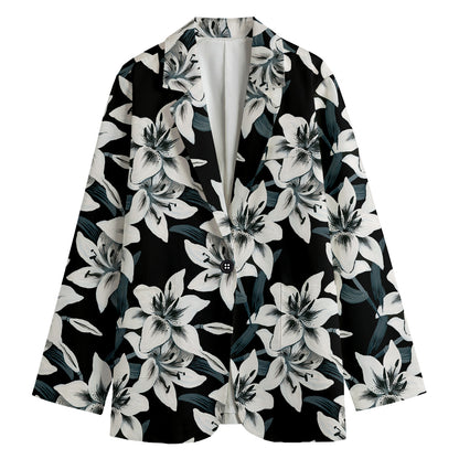 Lily Floral Pattern Print Women's Blazer