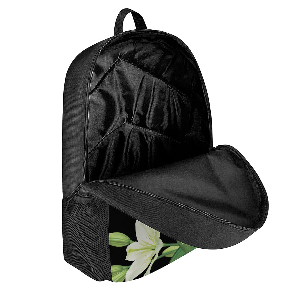 Lily Floral Print 17 Inch Backpack