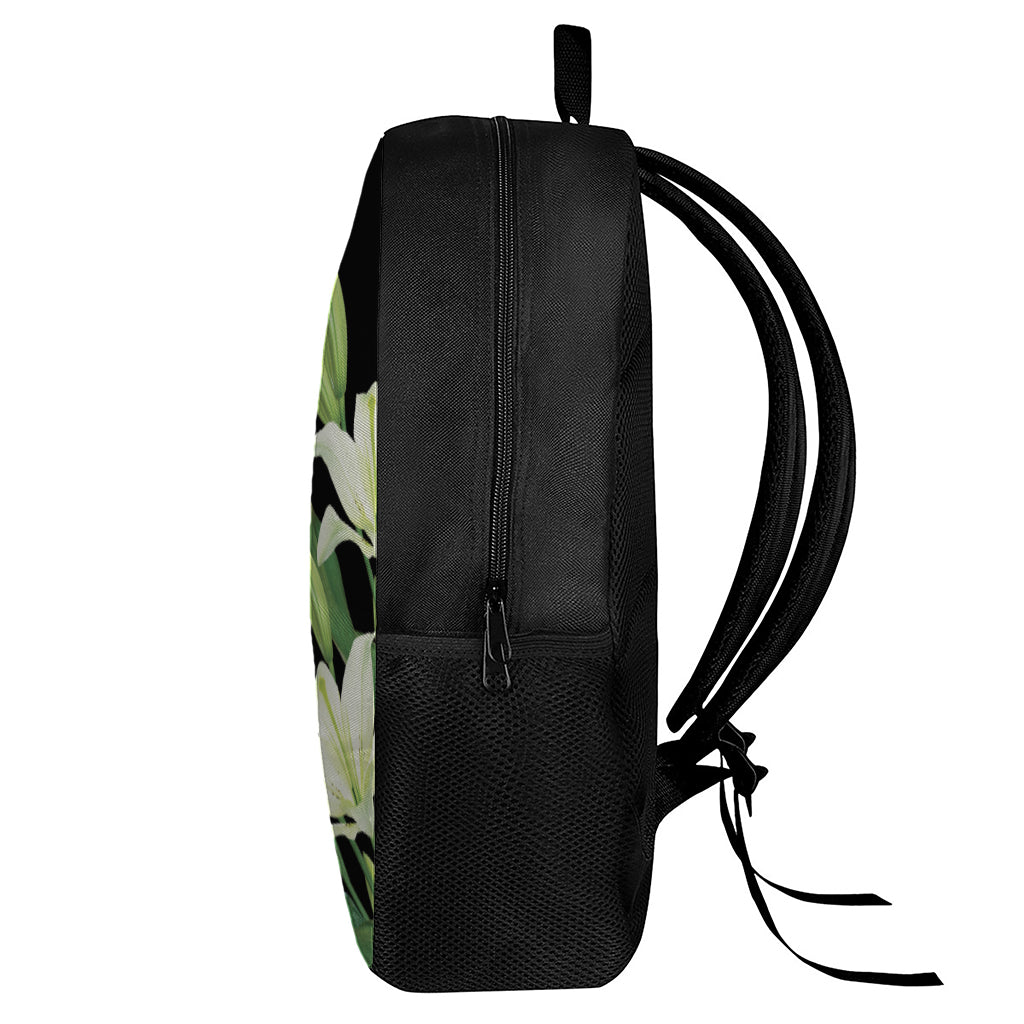 Lily Floral Print 17 Inch Backpack