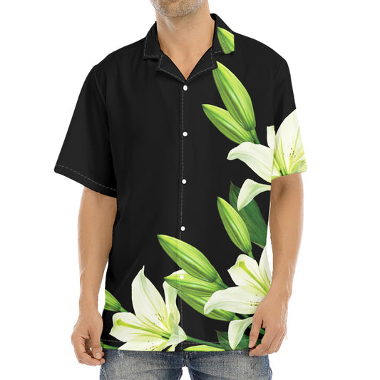 Lily Floral Print Aloha Shirt