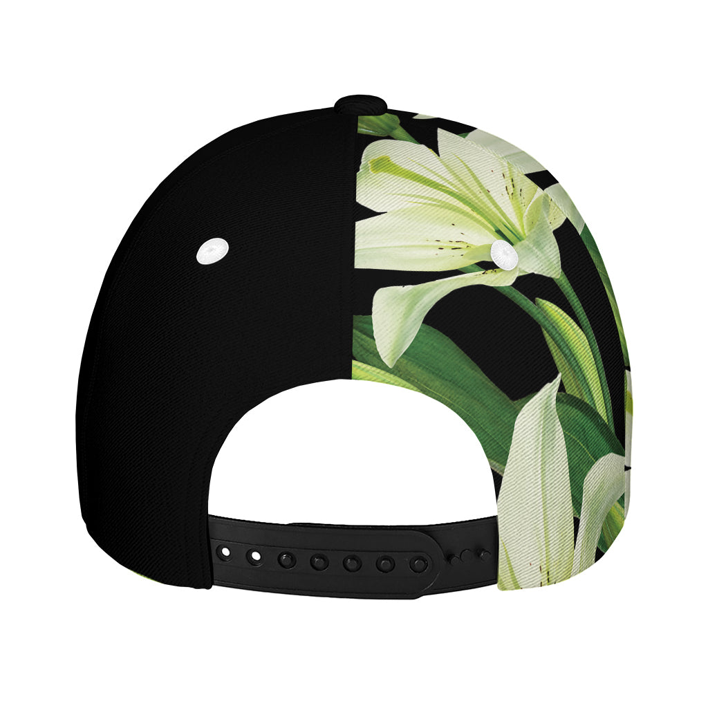 Lily Floral Print Baseball Cap