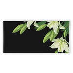 Lily Floral Print Beach Towel