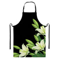 Lily Floral Print Bib Apron With Pocket