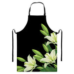 Lily Floral Print Bib Apron With Pocket