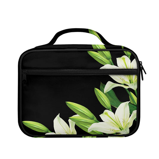 Lily Floral Print Briefcase Bible Bag