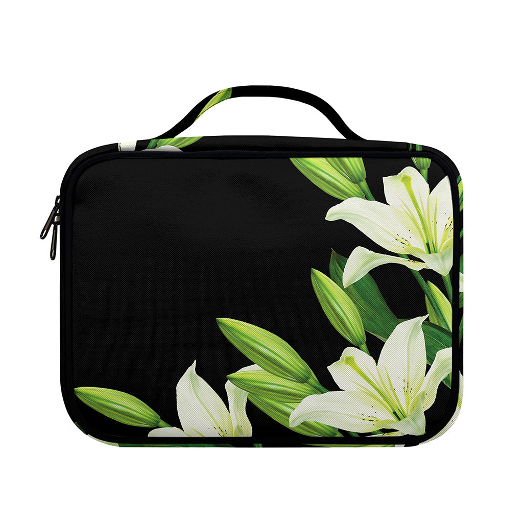 Lily Floral Print Briefcase Bible Bag