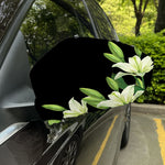 Lily Floral Print Car Side Mirror Covers