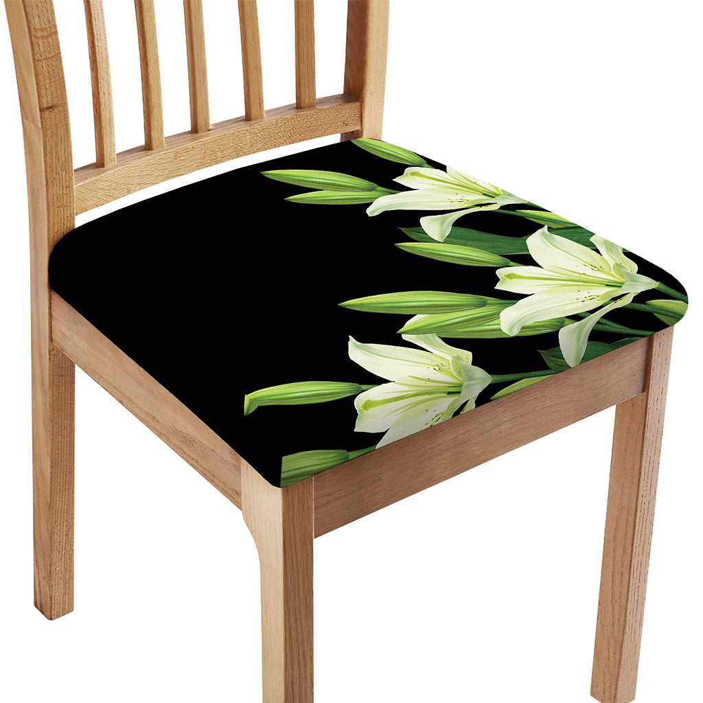 Lily Floral Print Chair Cushion Cover