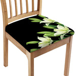 Lily Floral Print Chair Cushion Cover