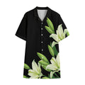 Lily Floral Print Cotton Hawaiian Shirt