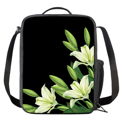 Lily Floral Print Crossbody Lunch Bag