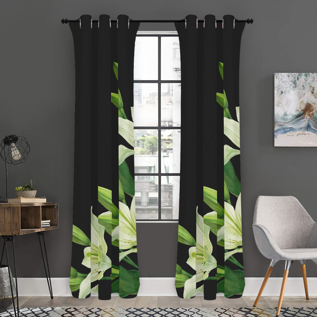 Lily Floral Print Curtain