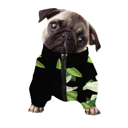 Lily Floral Print Dog Zip Up Jacket