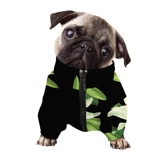 Lily Floral Print Dog Zip Up Jacket
