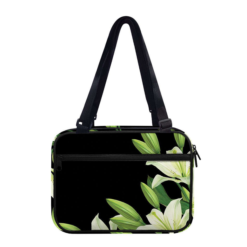 Lily Floral Print Double Strap Bible Bag