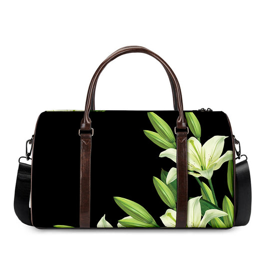 Lily Floral Print Duffle Bag