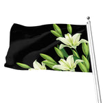 Lily Floral Print Flag