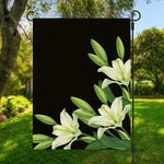Lily Floral Print Garden Flag