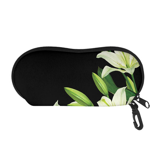 Lily Floral Print Glasses Case