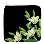 Lily Floral Print Hand Towel