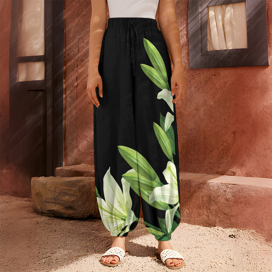 Lily Floral Print Harem Pants