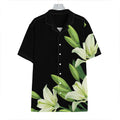 Lily Floral Print Hawaiian Shirt
