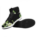 Lily Floral Print High Top Leather Sneakers