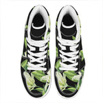 Lily Floral Print High Top Leather Sneakers