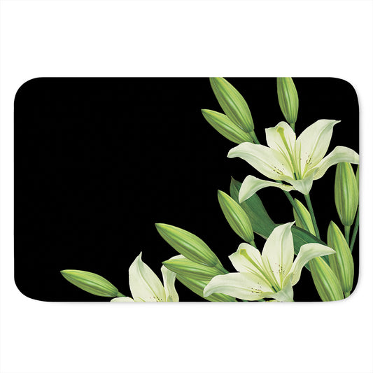 Lily Floral Print Indoor Door Mat