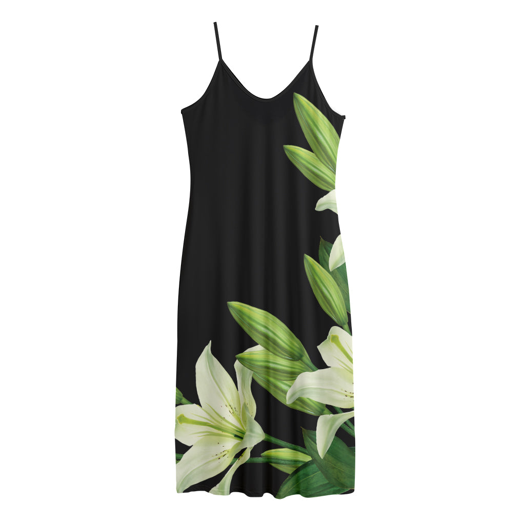 Lily Floral Print Jersey Midi Cami Dress