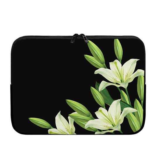 Lily Floral Print Laptop Sleeve