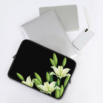 Lily Floral Print Laptop Sleeve