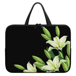 Lily Floral Print Laptop Sleeve With Handle