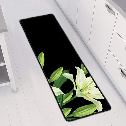 Lily Floral Print Long Kitchen Mat