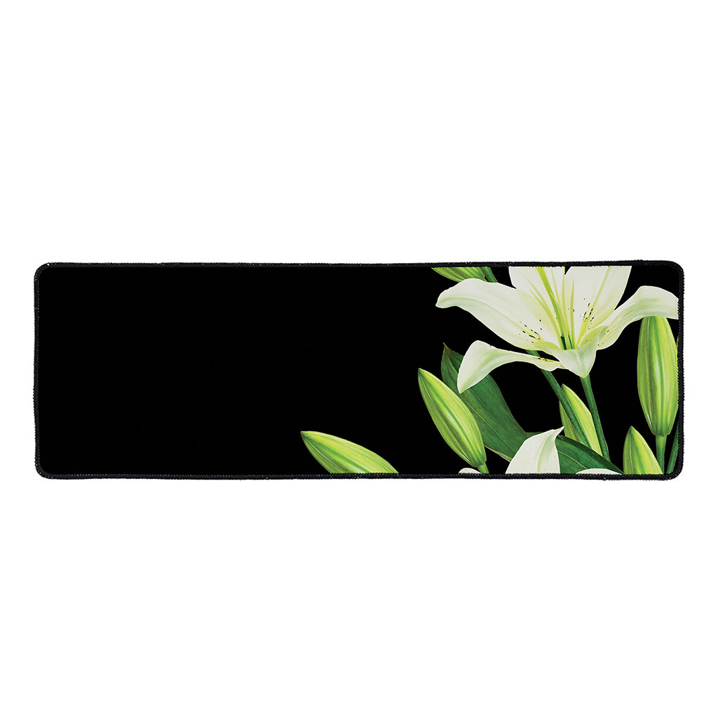 Lily Floral Print Long Kitchen Mat