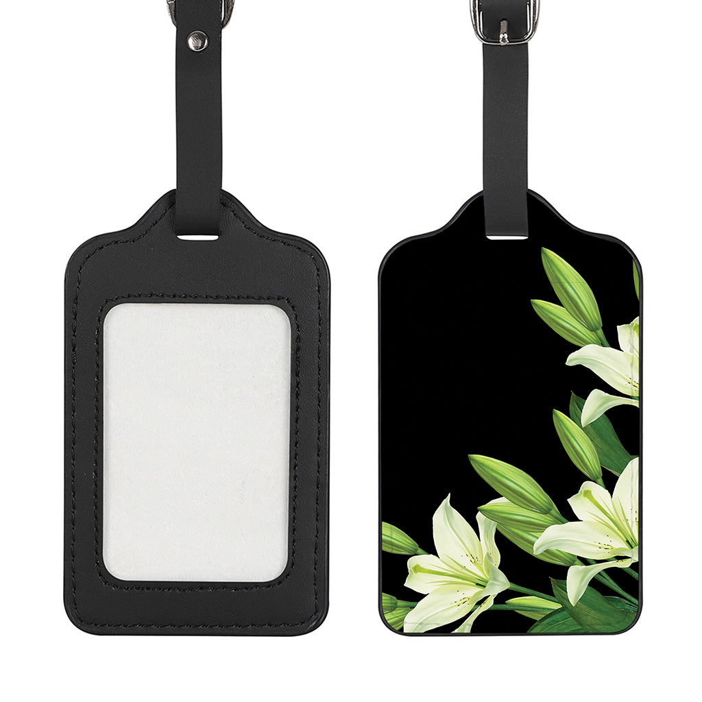 Lily Floral Print Luggage Tag