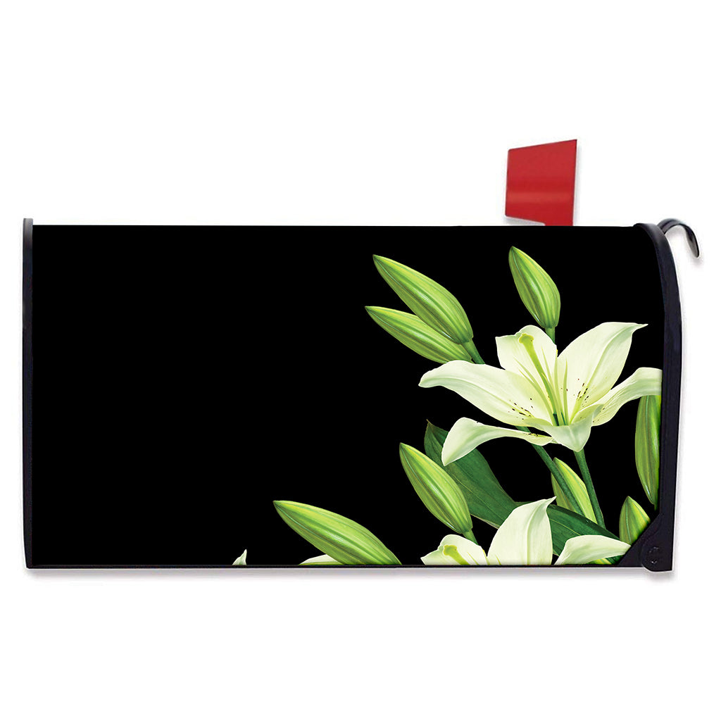 Lily Floral Print Mailbox Cover