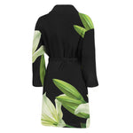 Lily Floral Print Men's Bathrobe