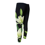 Lily Floral Print Men's Compression Pants