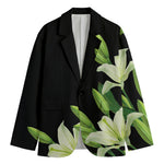 Lily Floral Print Men's Cotton Blazer
